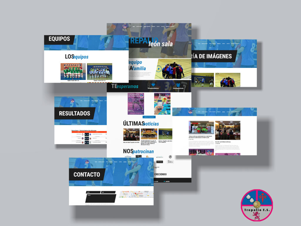 Diseño página web fútbol sala León