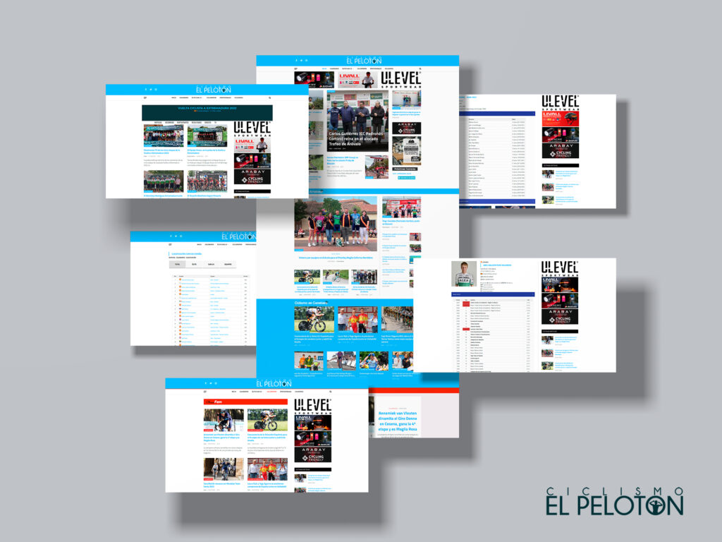 Diseño web página ciclismo Madrid